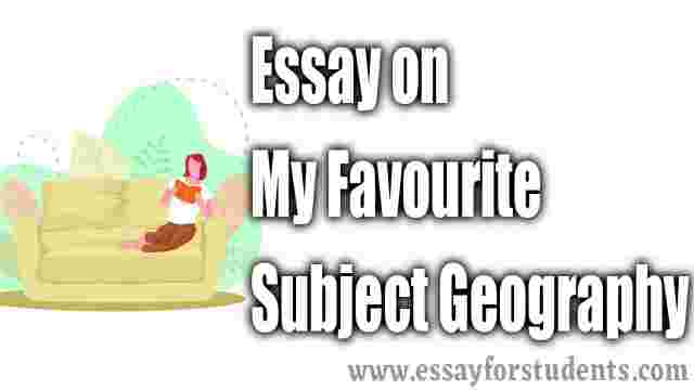 short essay on geography